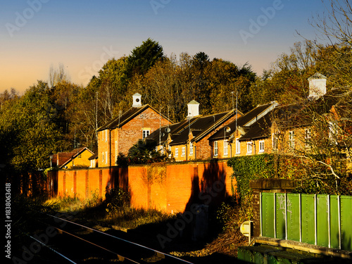 British Rail commutter passenger suburban railway station West Midlands England UK