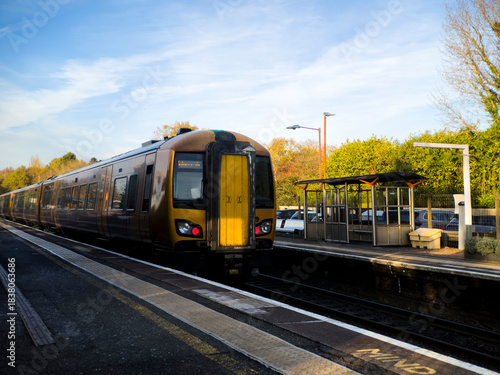 British Rail commutter passenger suburban railway station West Midlands England UK