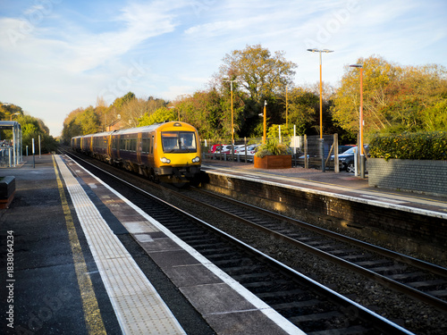 British Rail commutter passenger suburban railway station West Midlands England UK