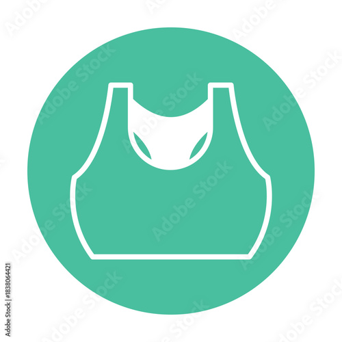 Sports Bra Vector icon which can easily modify or edit