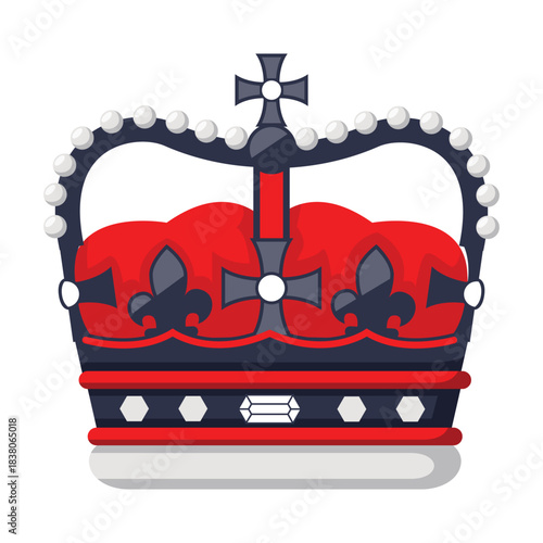 Crown Icon Design. United Kingdom Crown