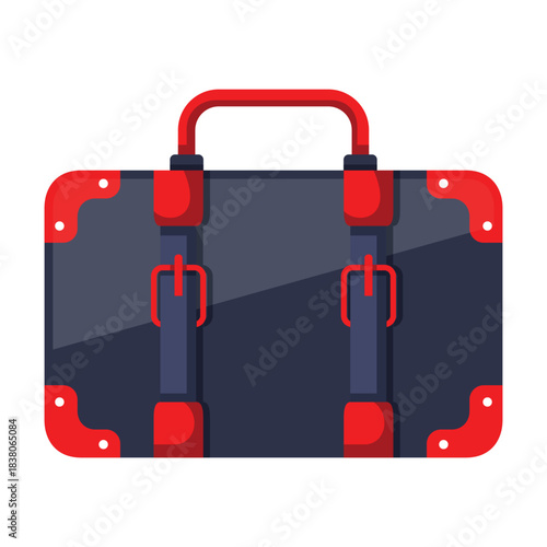 Suitcase Icon Design. United Kingdom Suitcase Concept