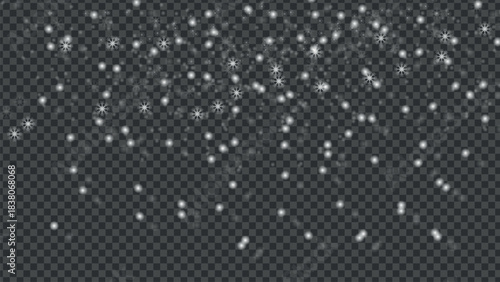 Abstract snowflakes and geometric patterns