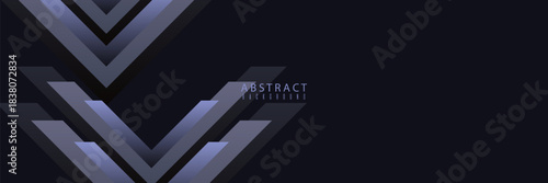 Luxury black geometric abstract background with bright lines. Elegant black silver Abstract Background. suit for media in product design