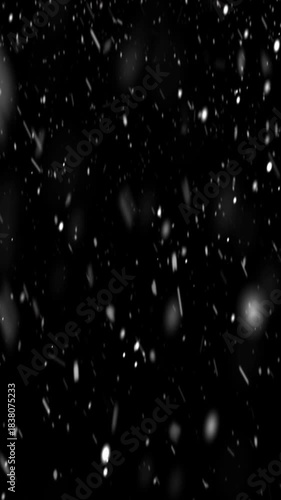 realistic snowfall overlay for winter season background
