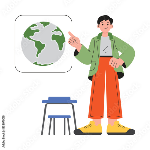 School Campaign Vector Flat Illustration EPS 10 file