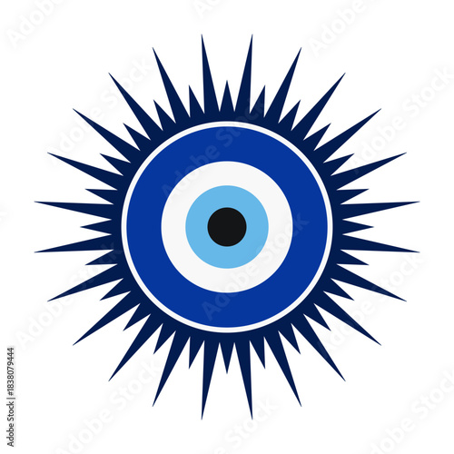 Zigzag Nazar Evil Eye Protection Symbol