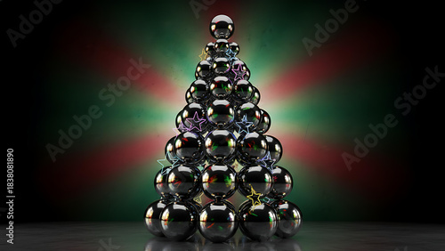 Glass Spheres in Pyramid Formation