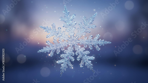 Glowing Snowflake Illustration