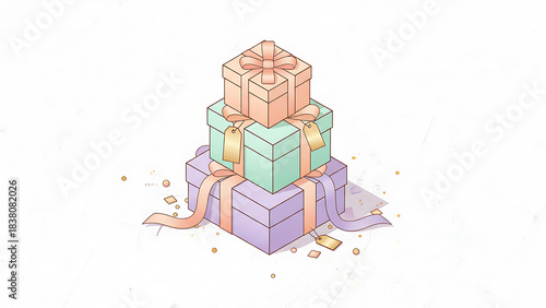 Stacked Gift Boxes