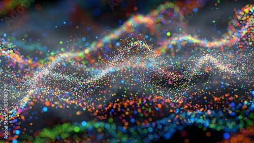 abstract background of colorful lights