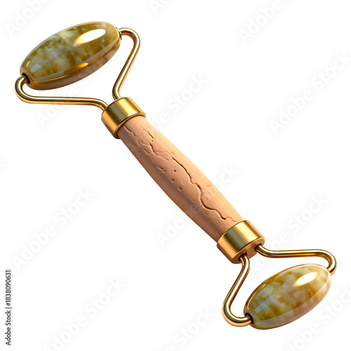 3D Massage Roller Illustration, Isolated on Transparent Background