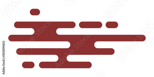 Abstract Blood Stream Fluid Motion Graphic Element