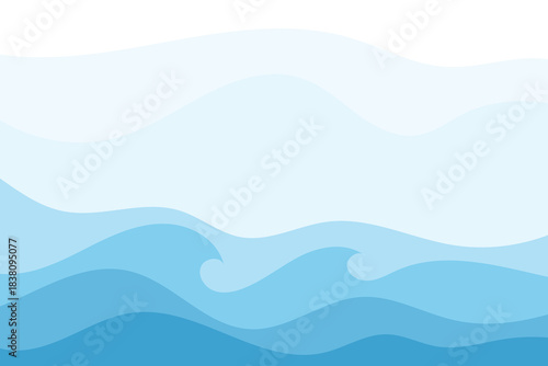 Abstract Water wave vector illustration background
