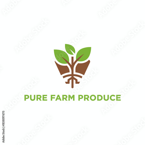 Pure Organic Farm Produce Logo