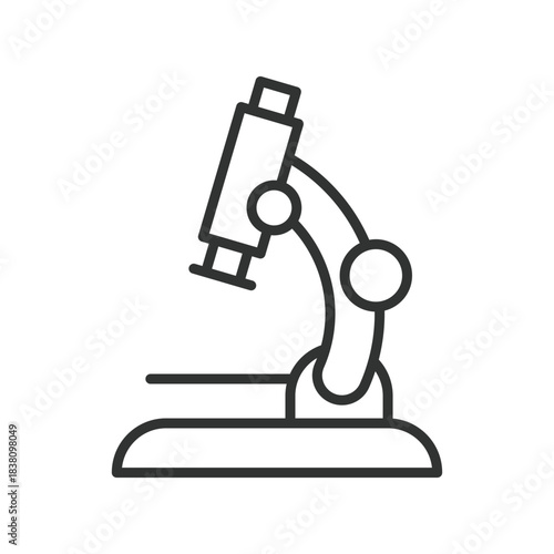 Public health lab, icon in line design. public health, lab, microscope, research, science, analysis, epidemiology on white background vector. Public health lab editable stroke icon