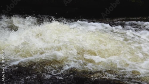 strong river current close up