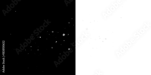 Realistic Snowfall Effect on Transparent Background.