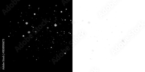 Winter Snowstorm Particle Overlay PNG.