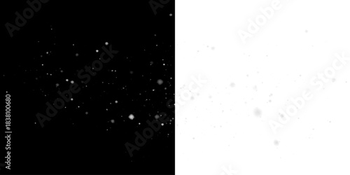 Winter Snowstorm Particle Overlay PNG.