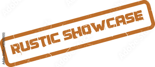 Distressed Textured Rustic Showcase Stamp for Creative Exhibitions and Community Presentations
