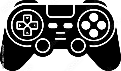 Video Game Controller silhouette vector illustration