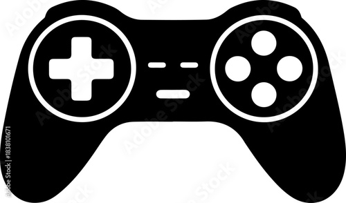 Video Game Controller silhouette vector illustration