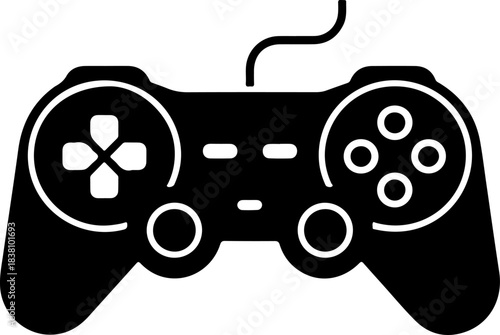 Video Game Controller silhouette vector illustration