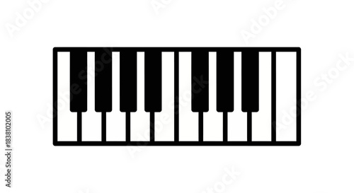 piano keys vector illustration