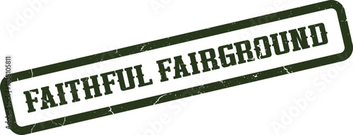 Faithful Fairground Concept Stamp for Recurring Community Festivals and Amusement Parks