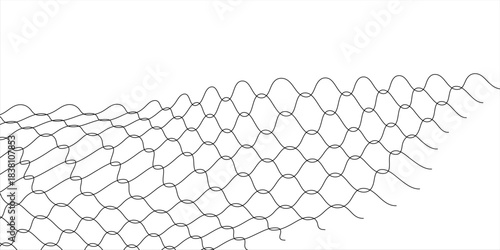 Mesh pattern close up. Rope net. Soccer, volleyball, tennis and tennis net patterns. Fisherman's hunting net rope texture