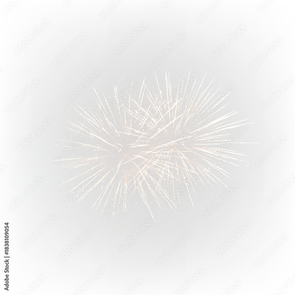 Fototapeta premium Night Fireworks Celebration PNG