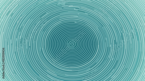 Hypnotic teal spirals forming a captivating background element with motion illusion