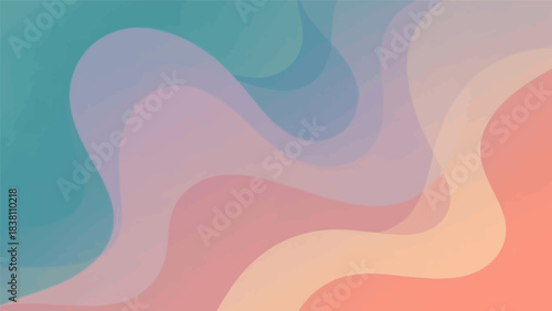 Gentle gradient wave background with soft colors and abstract design to add a touch of elegance