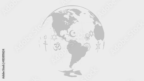 Peaceful World Religions Globe