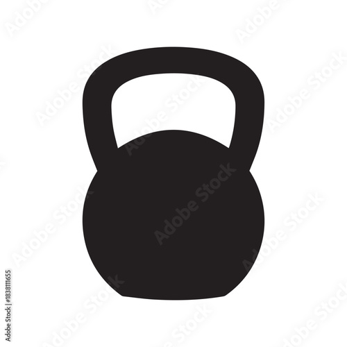 kettlebell swing silhouette icon