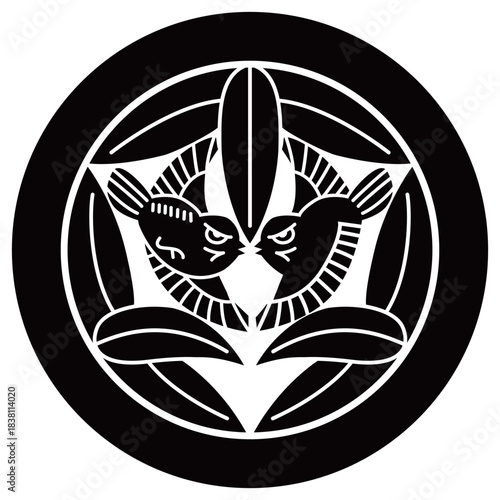 家紋です。吉田家笹といいます。