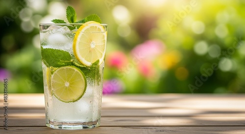 mojito cocktail with lime