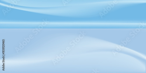 Blue studio room. Limbo light background. Abstract 3d backdrop for product presentation. Minimal wall scene. Showcase, promotion display