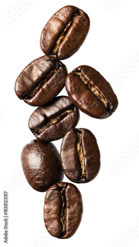 Wallpaper Mural Close Up Macro Isolated Roasted Aroma Coffee Bean Pile Still Life. Ai Generated Images Torontodigital.ca