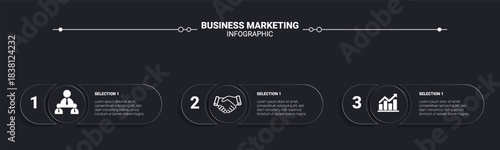 Modern Business Marketing Infographic Template with Collaborative Steps and Growth Metrics