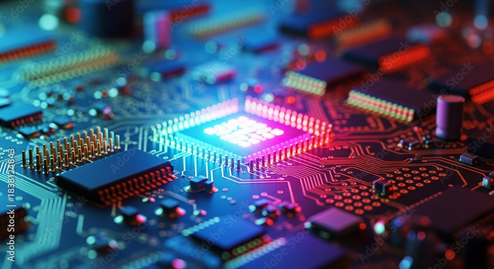 Obraz premium electronic circuit board