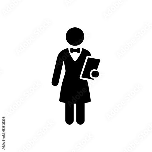 Restaurant Waitress Hostess Staff Icon