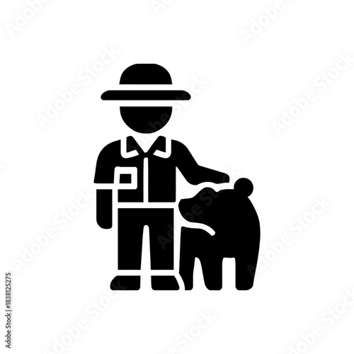 Zoo Animal Keeper Ranger Icon