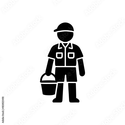 Fisherman Outdoor Bucket Uniform Icon