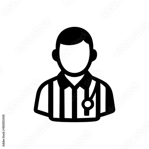 Game Referee Whistle Uniform Icon