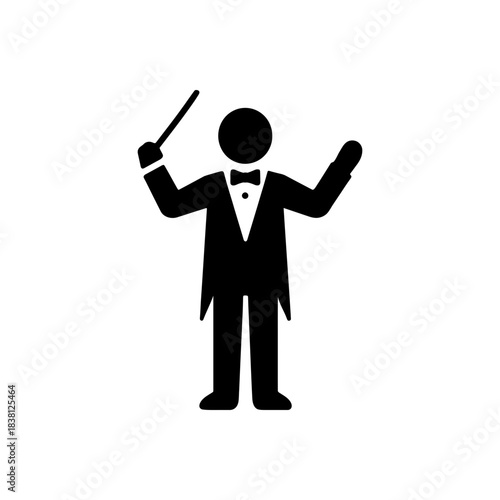 Orchestra Conductor Music Uniform Icon