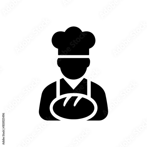 Artisan Baker Bread Uniform Icon