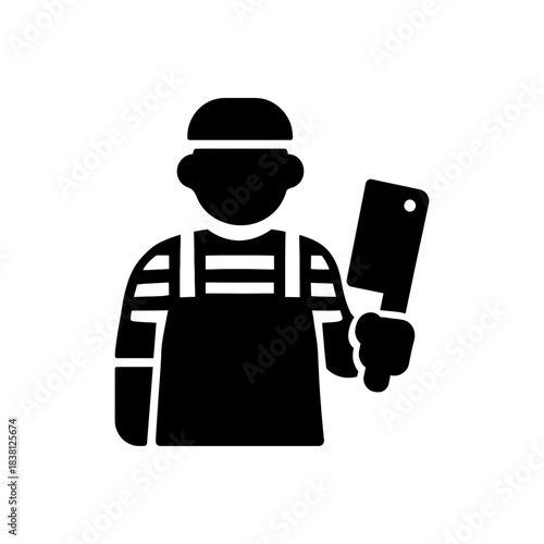 Market Butcher Meat Cutter Icon