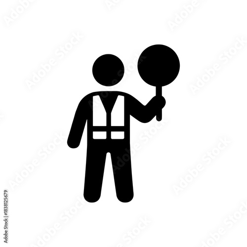 Road Safety Traffic Controller Icon